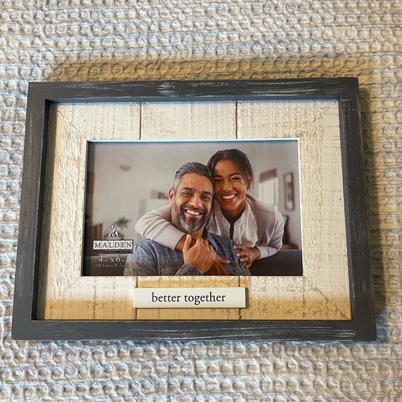 Malden Gray and Cream Picture Frame - Picture 1 of 3